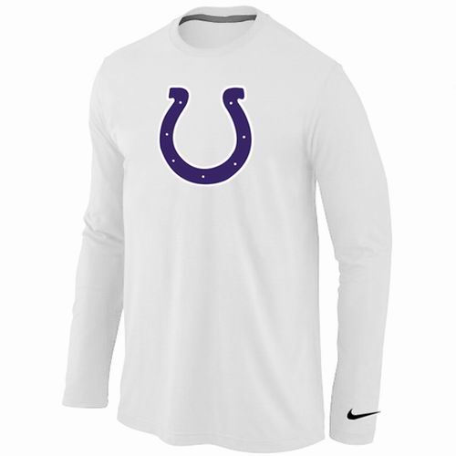 Nike Indianapolis Colts Team Logo Long Sleeve NFL T-Shirt - White